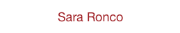 Sara Ronco